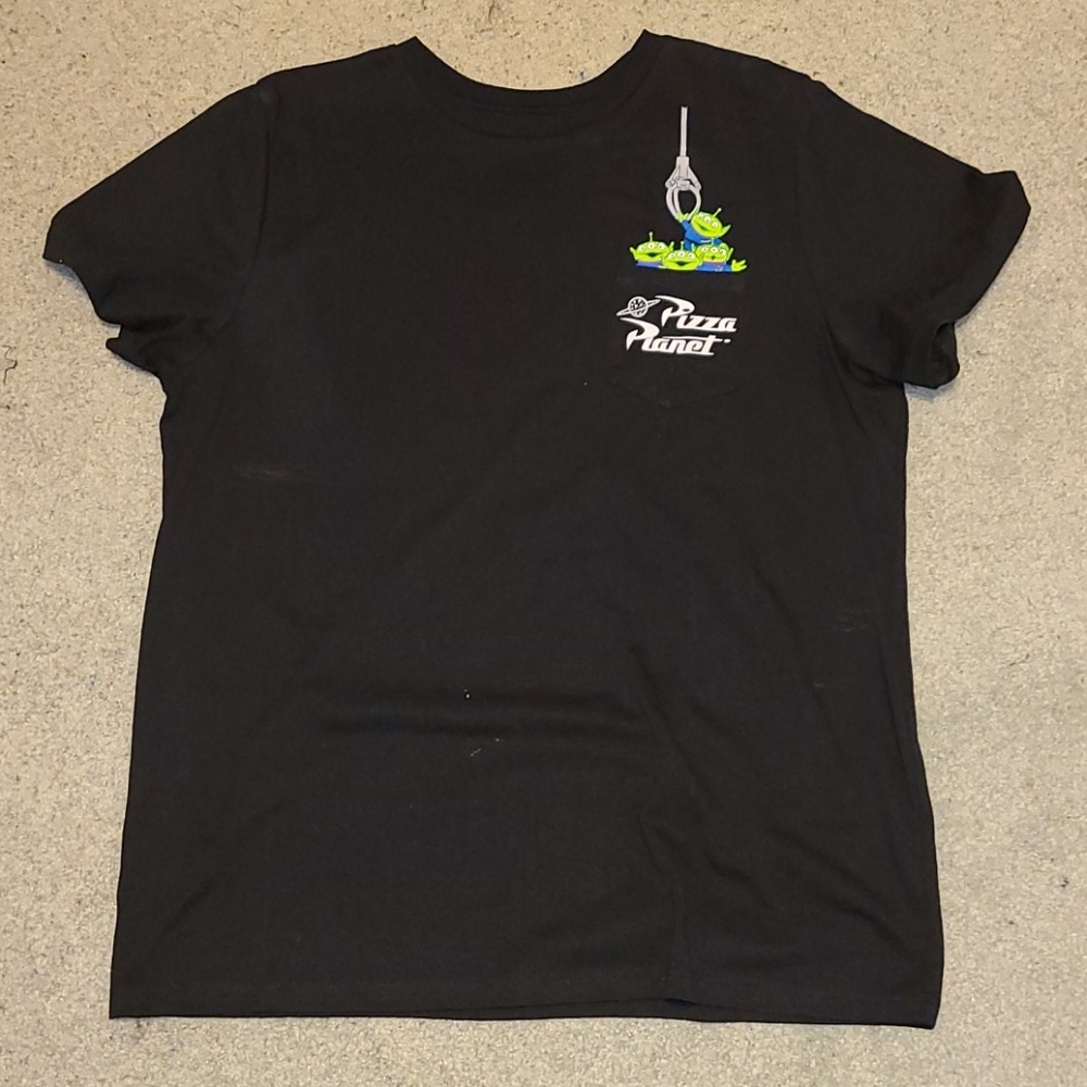Toy story pizza planet unisex pocket T-shirt